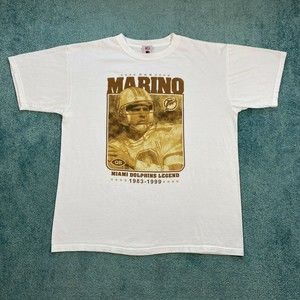 VINTAGE Dan Marino Miami Dolphins 1999 Shirt Adult Large NFL Football 13 Mens